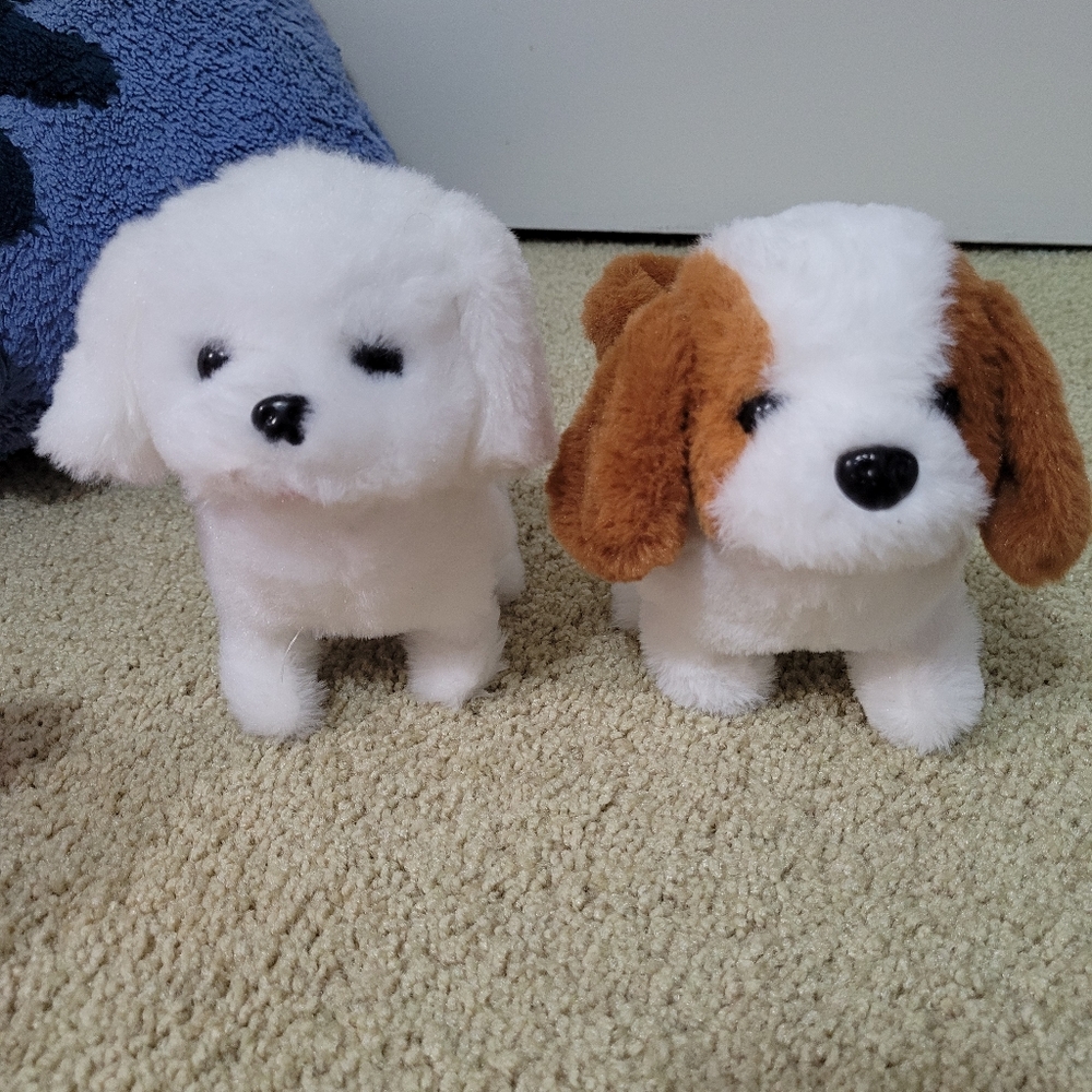 1 Puppy Toy only(white/broqn Dog)